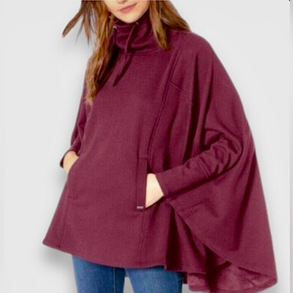 Ugg Charlynne Pouch Pocket Funnel Neck Pullover Poncho Sweater
